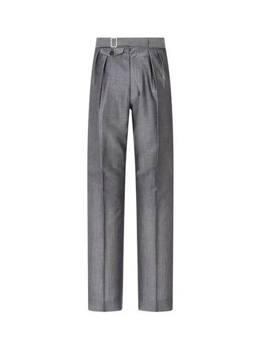 Men s Waist Buckle Pleated Shooting Pants Dark Gray - MAISON MARGIELA - BALAAN 1