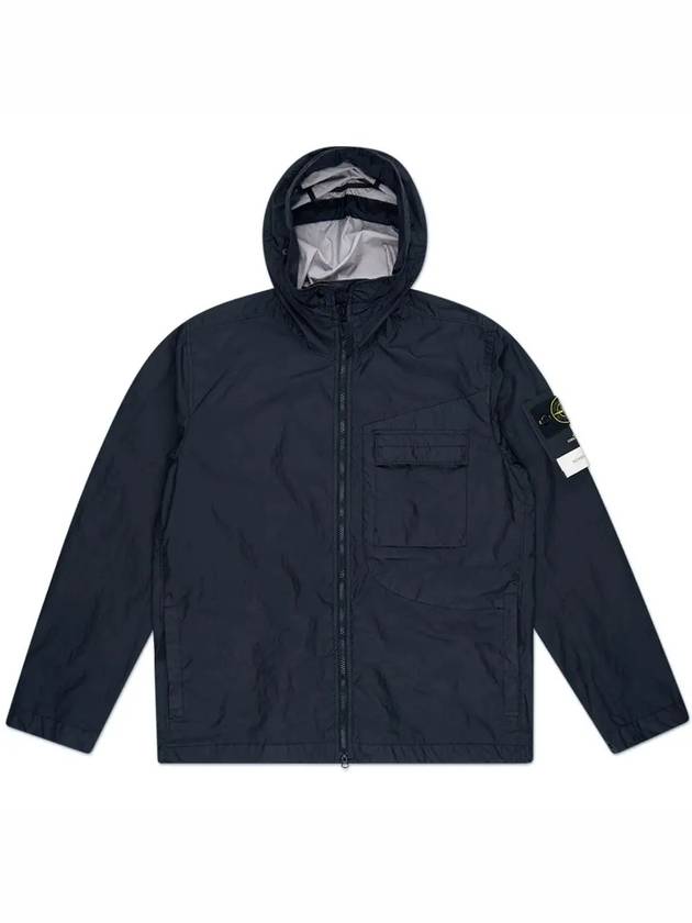 Waffen Patch Membrana Hooded Jacket Navy - STONE ISLAND - BALAAN 3