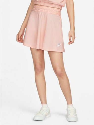 01-DO7605-610-Women’s-Air Flare Pique Skirt-Rosa - NIKE - BALAAN 1