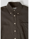 Borrowed Button Down Long Sleeve Shirt Brown - OUR LEGACY - BALAAN 4