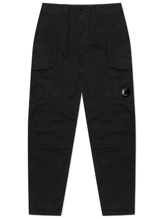 Military Cargo Straight Pants Black - CP COMPANY - BALAAN 1