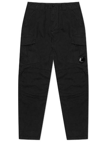 Military Cargo Straight Pants Black - CP COMPANY - BALAAN 1