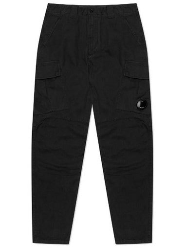 Military Cargo Straight Pants Black - CP COMPANY - BALAAN 1