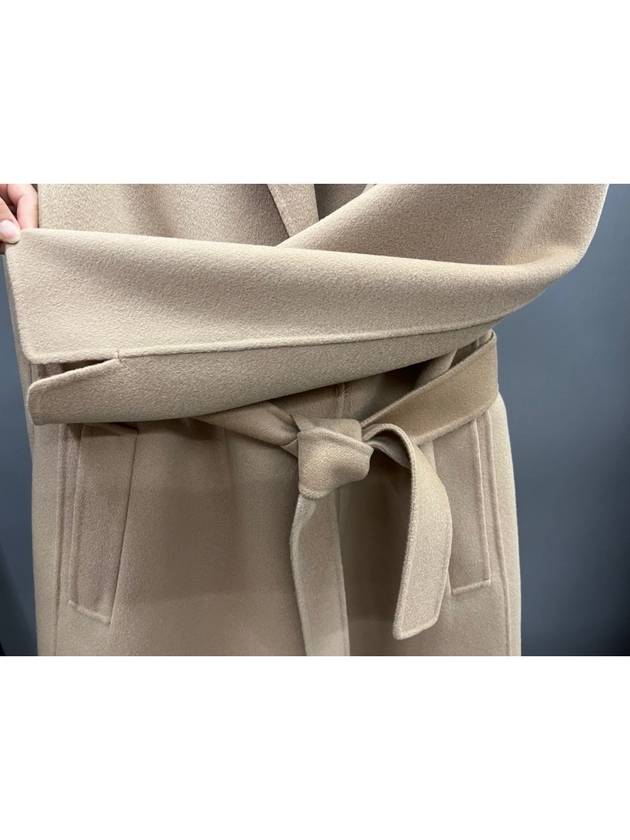 Pauline Belt Silgle Coat Beige - MAX MARA - BALAAN 5