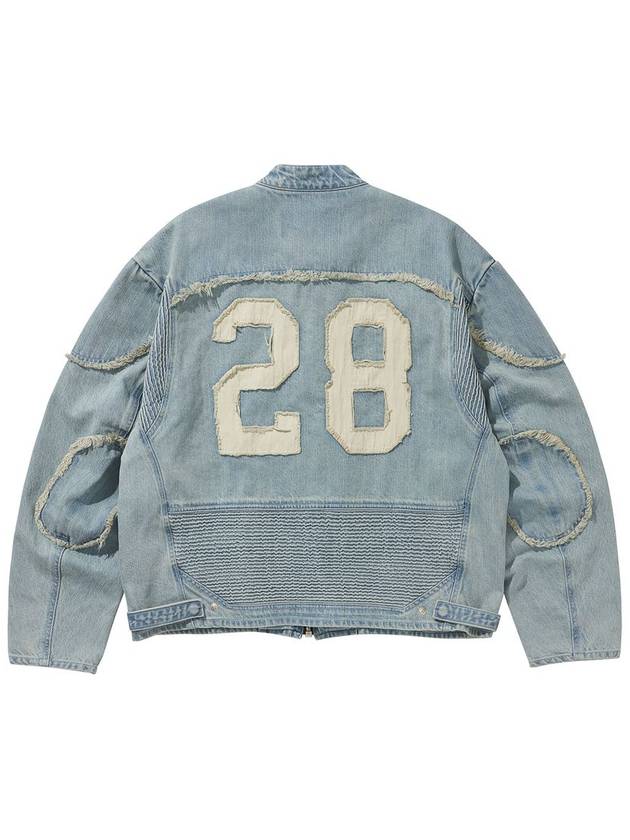 DENIM BIKER JACKET BULE - LIBERE - BALAAN 2