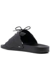 Men's Lace Up Pool Slippers Black - MAISON MARGIELA - BALAAN.