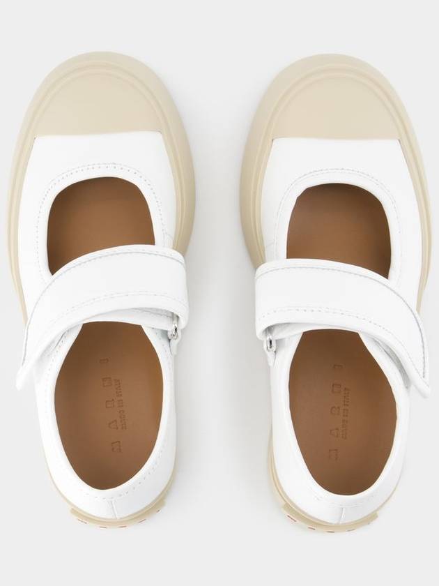 Mary Jane Sneakers - Marni - Leather - White - MARNI - BALAAN 4