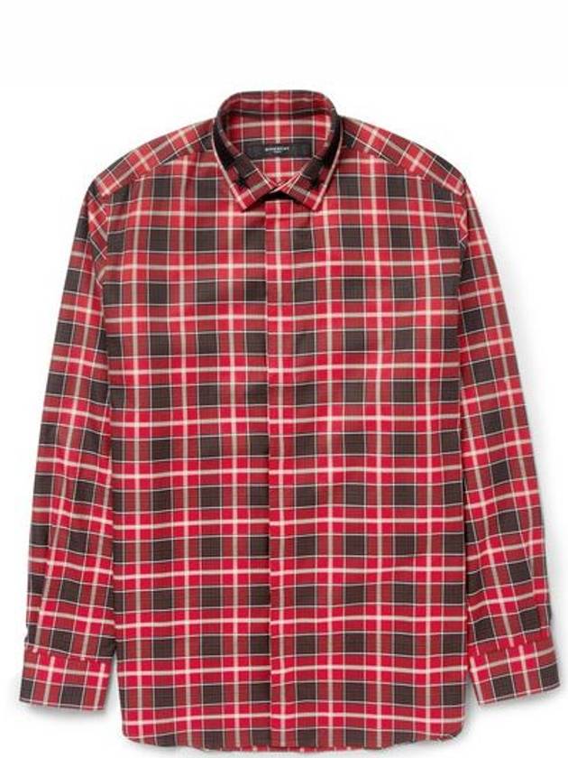 CHECKED COTTON SHIRT - GIVENCHY - BALAAN 2