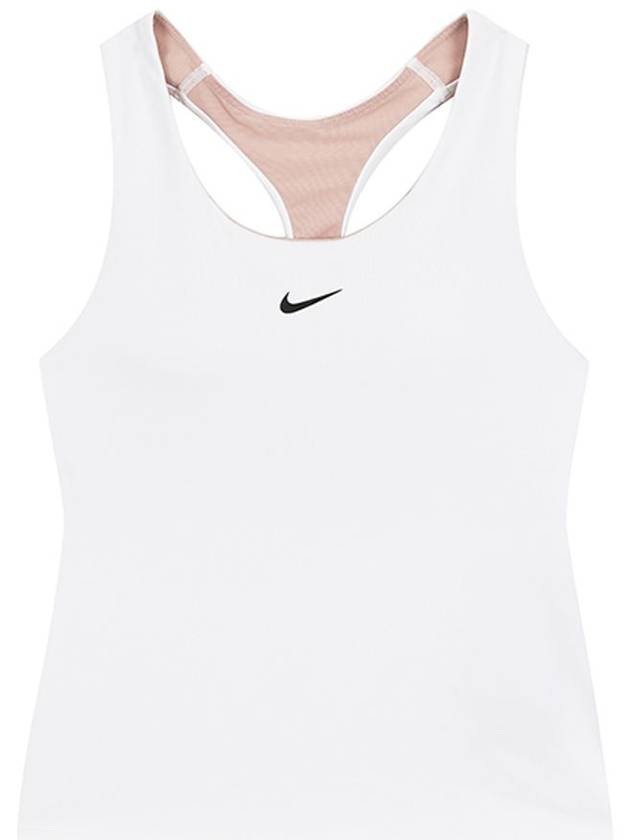 Dri Fit Swoosh Padded Bra White - NIKE - BALAAN 1