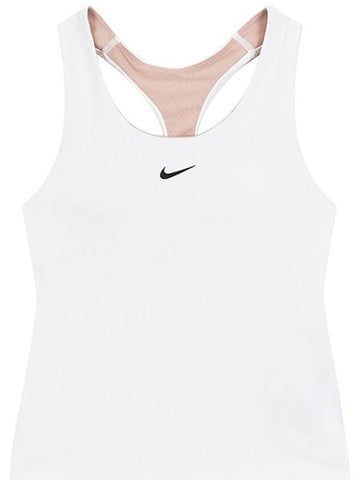 Dri Fit Swoosh Padded Bra White - NIKE - BALAAN 1