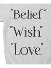 belief wish love sweatshirts in gray - MYDEEPBLUEMEMORIES - BALAAN 5