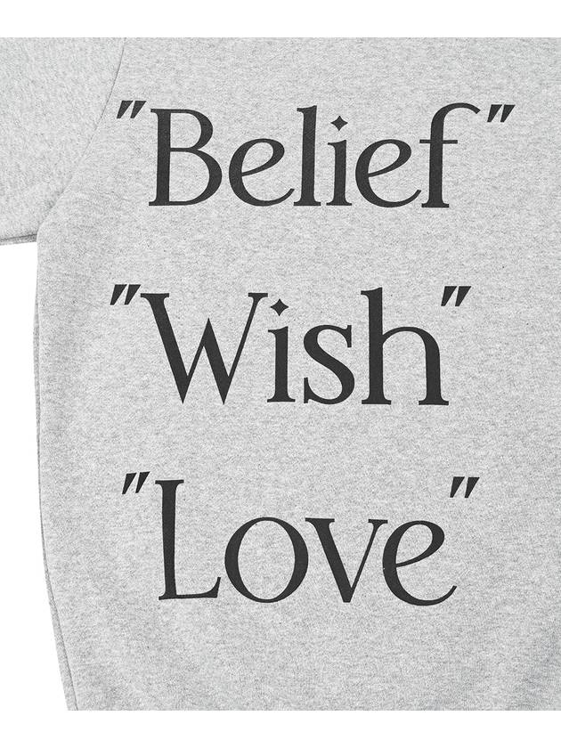 belief wish love sweatshirts in gray - MYDEEPBLUEMEMORIES - BALAAN 5
