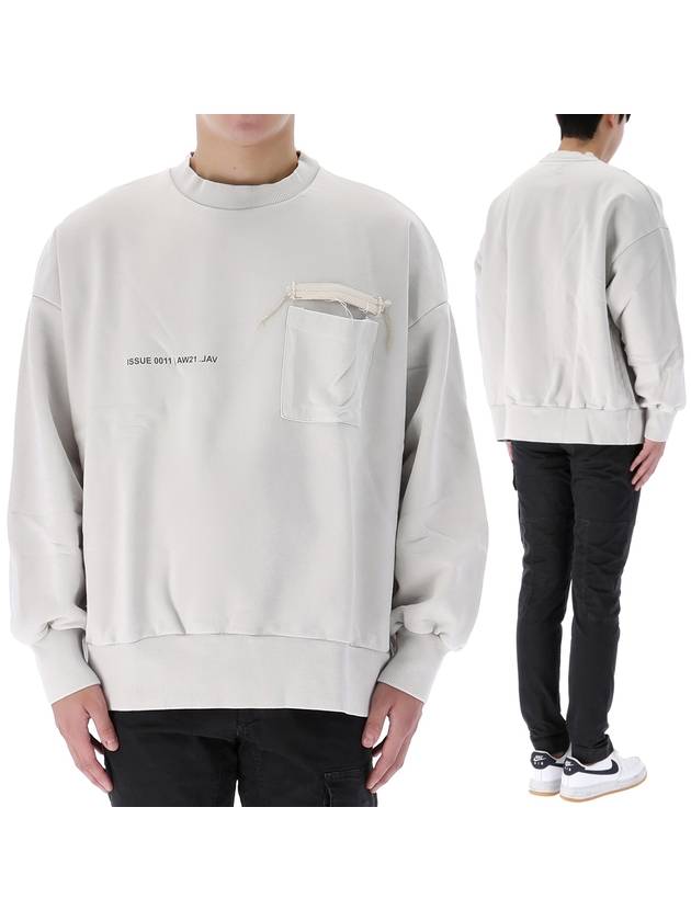 Low Badge Overfit Sweatshirt Offwhite - VAL KRISTOPHER - BALAAN 2