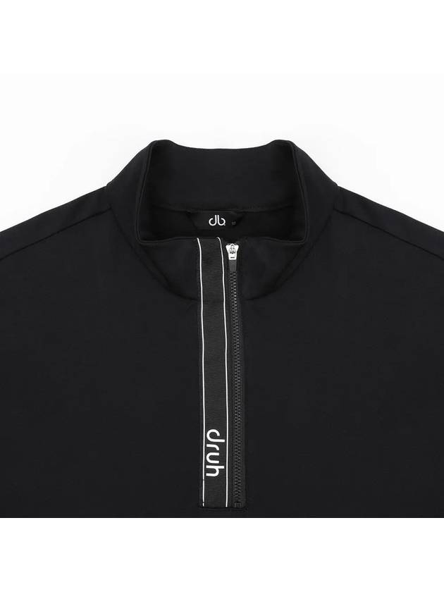 Drew Men s Tape Point Half Zip Up T Shirt DM44LT36 BK - DRUH GOLF - BALAAN 3