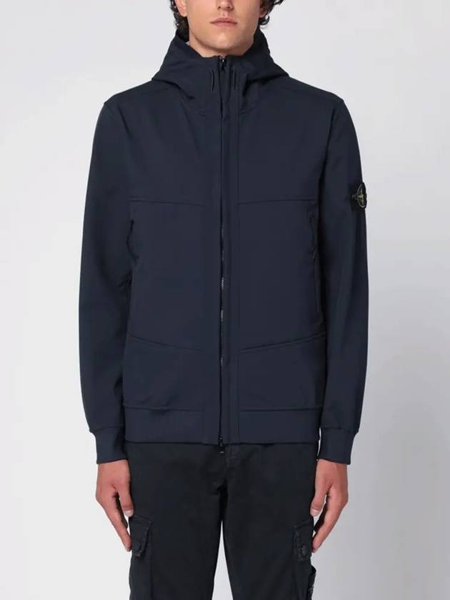 Technology Recycled Polyester Hooded Jacket Navy - STONE ISLAND - BALAAN 3