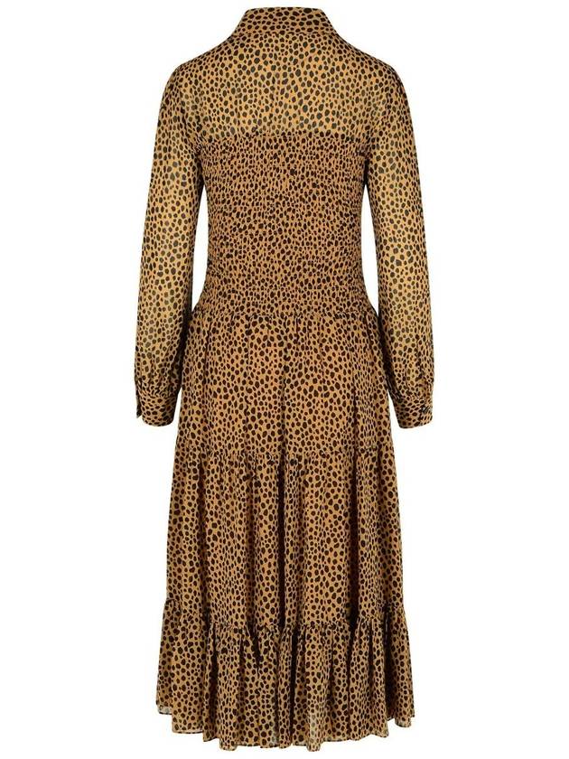 Michael Kors 'Leopard' Brown Polyester Dress - MICHAEL KORS - BALAAN 3