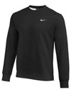 Team Club Crew Fleece Sweatshirt Black - NIKE - BALAAN 2