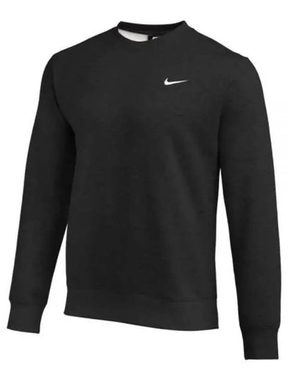 Team Club Crew Fleece Sweatshirt Black - NIKE - BALAAN 2