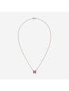 Mini Pop H Pendant Necklace Rose Gold - HERMES - BALAAN 1