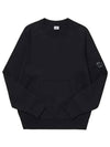 Men's Lens Wappen Pocket Crew Neck Sweatshirt Black - CP COMPANY - BALAAN 5