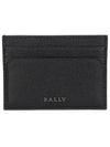 Bhar Logo Card Wallet Black - BALLY - BALAAN 1