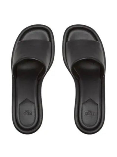 FF Baguette Motif Nappa Leather Sandals Black - FENDI - BALAAN 2