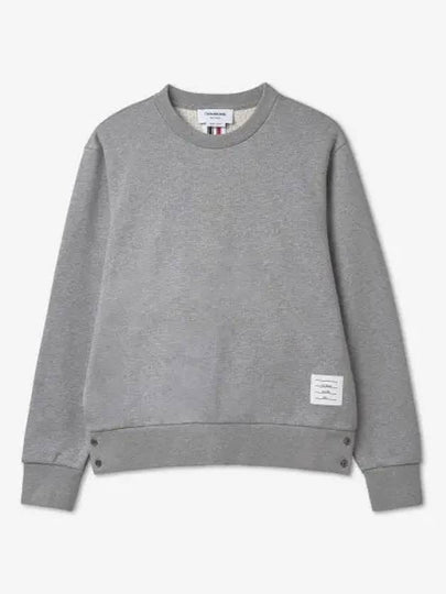 Center Back Stripe Crewneck Sweatshirt Light Grey - THOM BROWNE - BALAAN 2