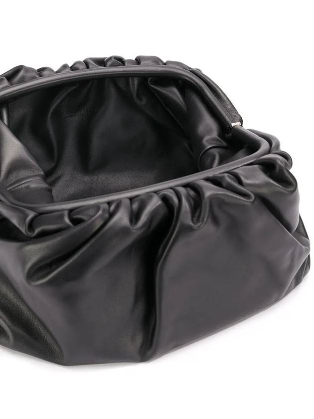 Nappa Pouch Dumpling Clutch Bag Black - BOTTEGA VENETA - BALAAN 5