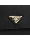 Triangle Logo Leather Mini Bag Black - PRADA - BALAAN 3