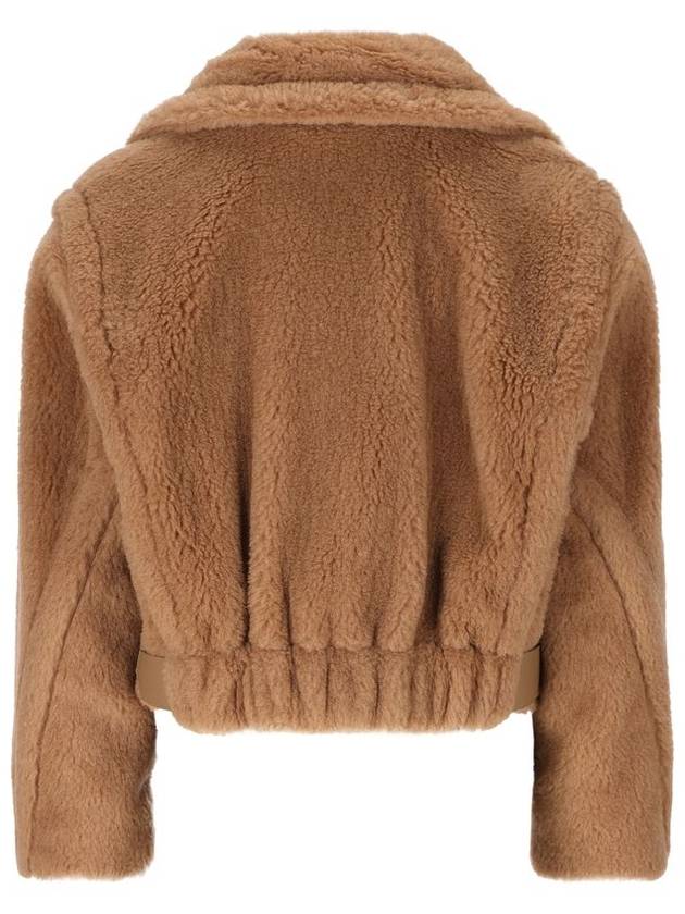 Gardone Crop Teddy Jacket Camel - MAX MARA - BALAAN 3