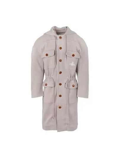 ORB Embroidered Cotton Single Coat Grey Mink - VIVIENNE WESTWOOD - BALAAN 2