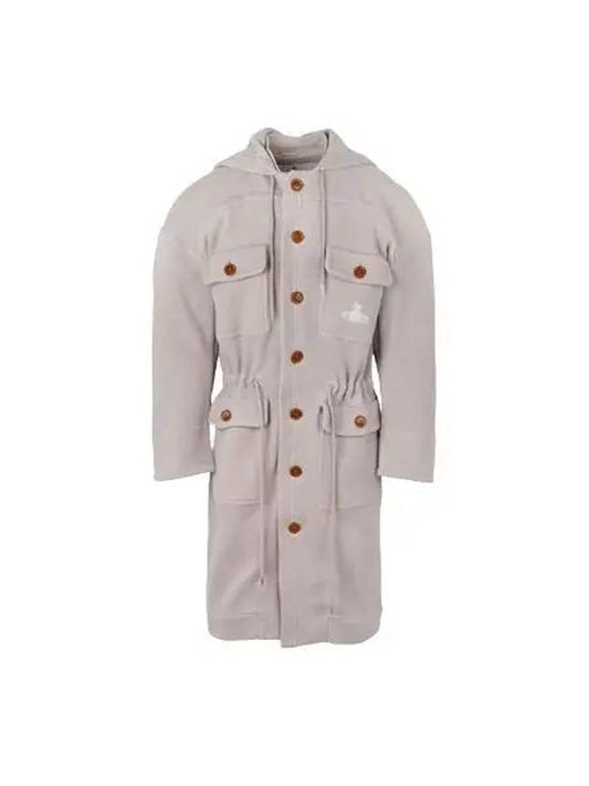 ORB Embroidered Cotton Single Coat Grey Mink - VIVIENNE WESTWOOD - BALAAN 2