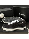 Men's Sneakers CC Point Suede Black - CHANEL - BALAAN 9