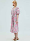 FLOWER PLEATED DRESS PINK - OPENING SUNSHINE - BALAAN 4