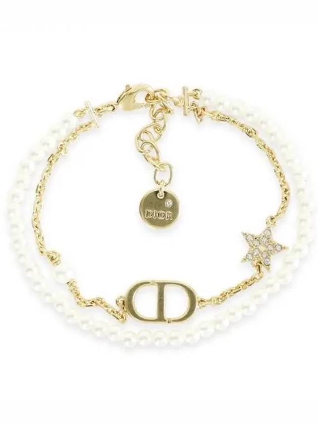 Petit CD Resin Pearls Bracelet Gold - DIOR - BALAAN 2