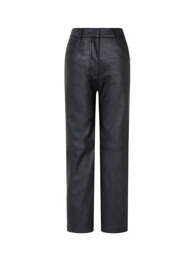 Fake Grainy Leather Pants Black 270058 - STELLA MCCARTNEY - BALAAN 1