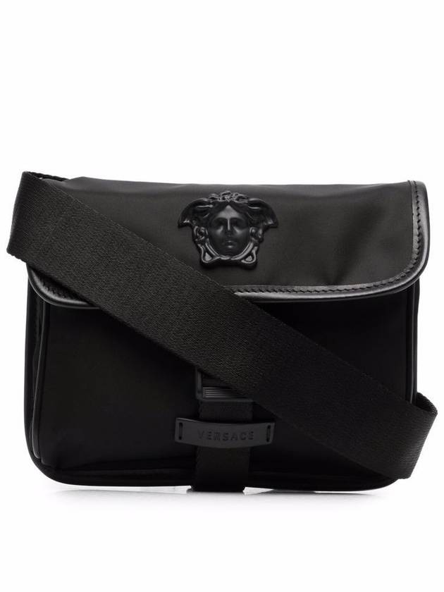 La Medusa Small Nylon Messenger Bag Black - VERSACE - BALAAN 2