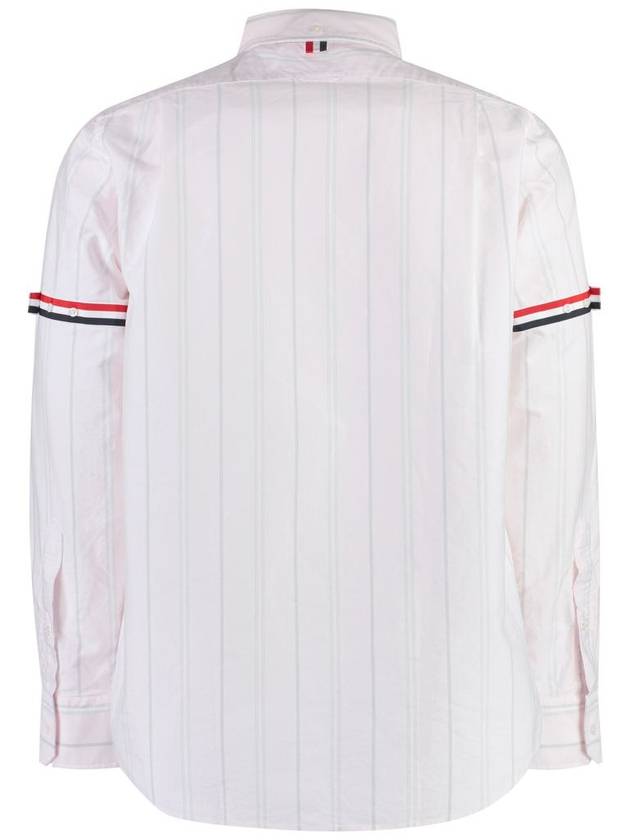 Oxford Armband Stripe Long Sleeve Shirt Light Pink - THOM BROWNE - BALAAN 3