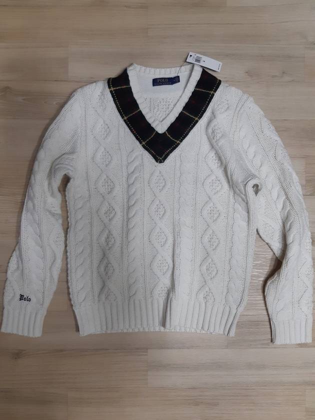 Plaid trim PLAID TRIM cricket sweater 100 - POLO RALPH LAUREN - BALAAN 5