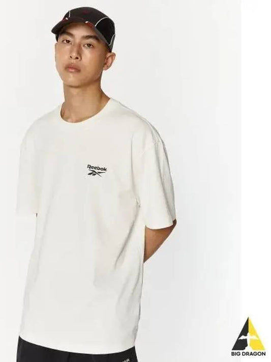 Small logo t shirt OFFWHITE Off white - REEBOK - BALAAN 1