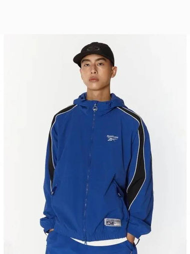 stretch hooded windbreaker blue - REEBOK - BALAAN 1