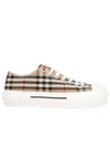 Vintage Check Cotton Sneakers Archive Beige - BURBERRY - BALAAN 2