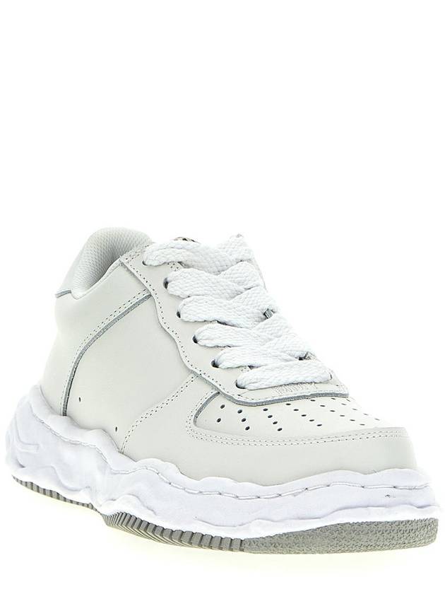 Wayne OG Sole Leather Low Top Sneakers White - MAISON MIHARA YASUHIRO - BALAAN 3