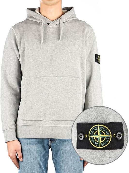 Wappen Patch Classic Fleece Hoodie Grey - STONE ISLAND - BALAAN 2