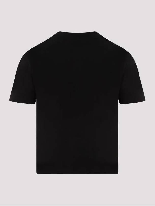 Jacquemus Le T Shirt Gross Grain Crop Short Sleeve Tee Black Women s - JACQUEMUS - BALAAN 3