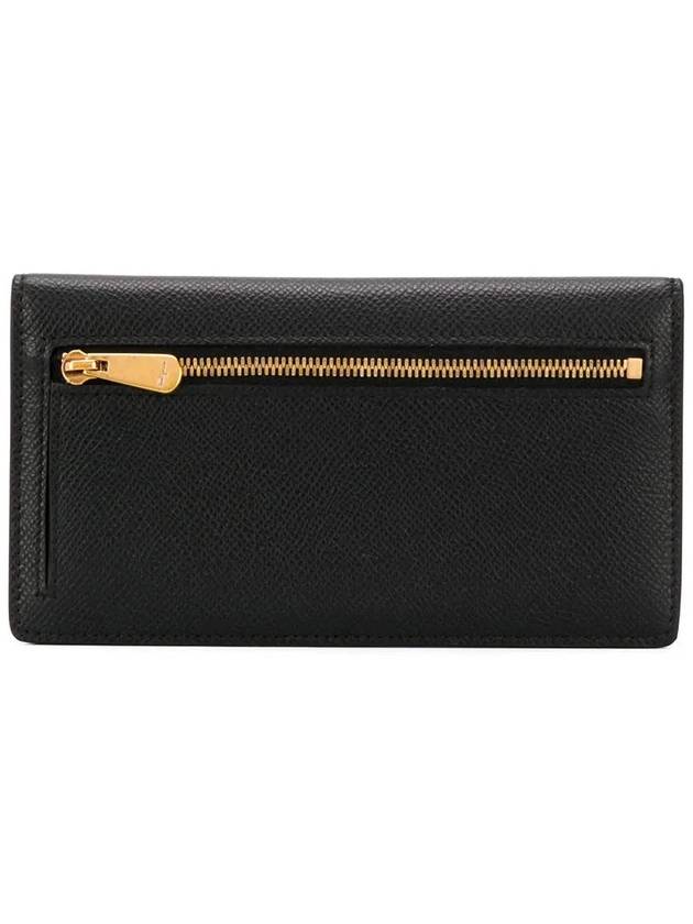 Gancini Continental Long Wallet Black - SALVATORE FERRAGAMO - BALAAN 4