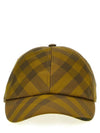 Check Base Ball Cap Yellow - BURBERRY - BALAAN 1