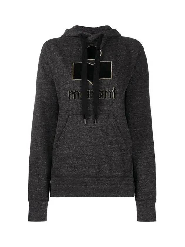 Mansel Big Logo Hoodie Anthracite - ISABEL MARANT - BALAAN 3