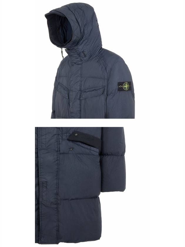 Wappen Patch Crinkle Reps Long Padding Navy - STONE ISLAND - BALAAN 7