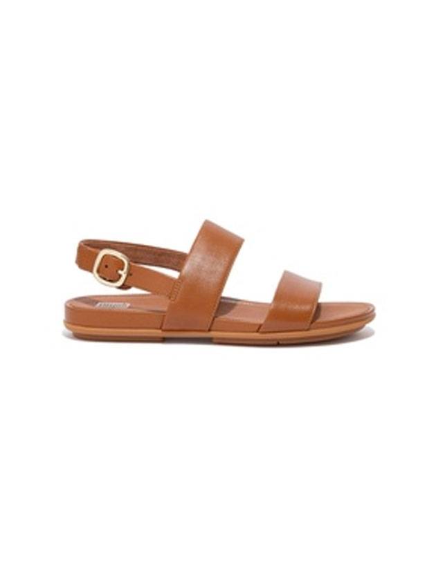 Gracie Leather Back Strap Sandals Brown - FITFLOP - BALAAN 1